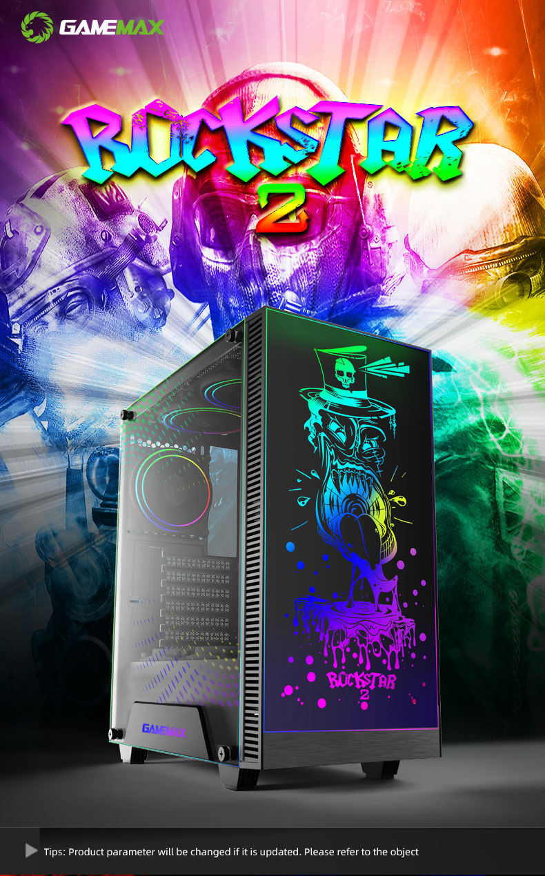 Gamemax RockStar 2 Black Gaming Computer Case